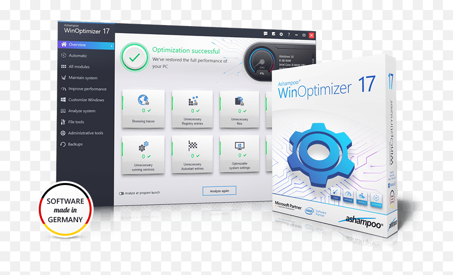 Ashampoo Winoptimizer 18 Review 80 - Technology Applications Png,Winoptimizer Icon