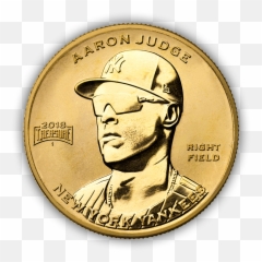 Newyorkyankees Aaronjudge Gold Shadow - Coin Png,Aaron Judge Png