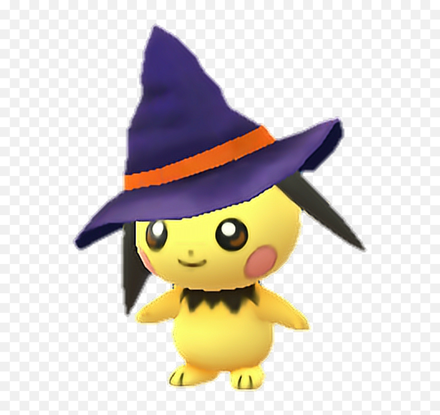 Download Hd Pokemon Sticker - Pichu Witch Hat Transparent Witch Hat Pichu Png,Witch Hat Transparent Background