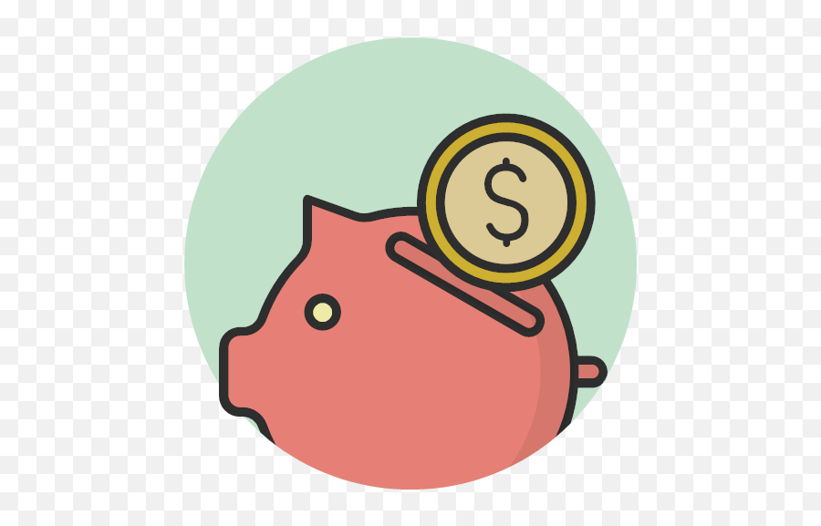 Money Pig Piggy Bank Saving Icon - Shop Payment Vol6 Png,Blue Piggy Bank Icon