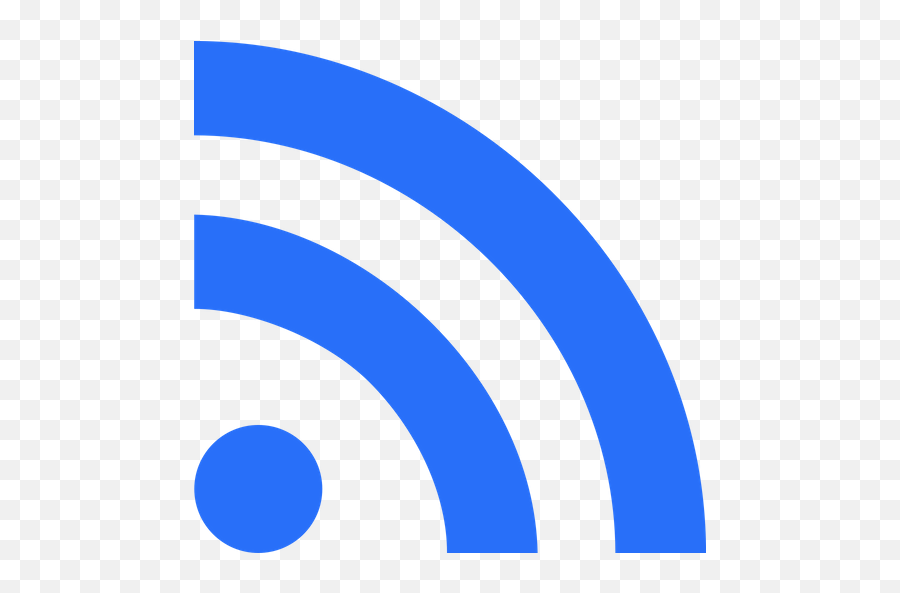 Free Rss Feed Flat Icon - Blue Rss Feed Icon Png,Rss Icon Png