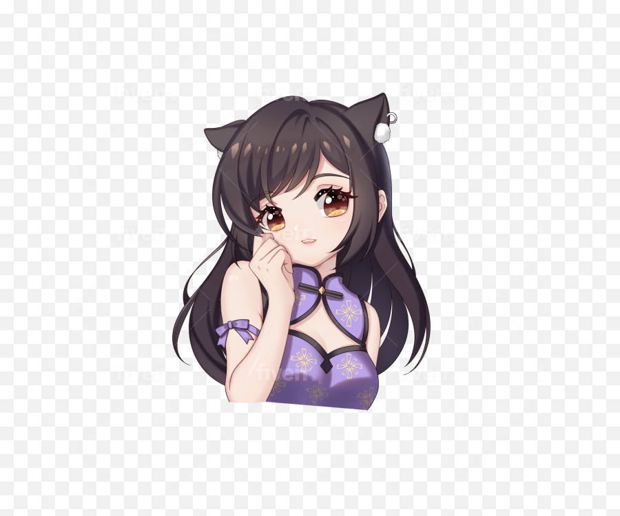 Cute Chibi Cat Girl Icon