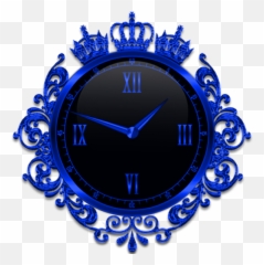 Blue Crown Clock Widget Apk 31 - Download latest version Purple App png