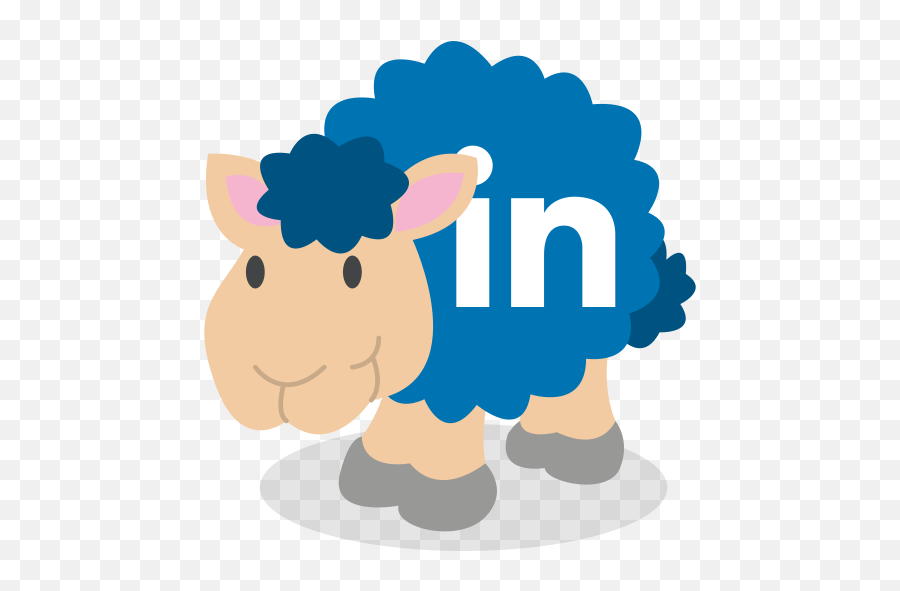 Sheep Social Network Linkedin Icon - Free Download Facebook Sheep Png,Linkedin Icon Svg