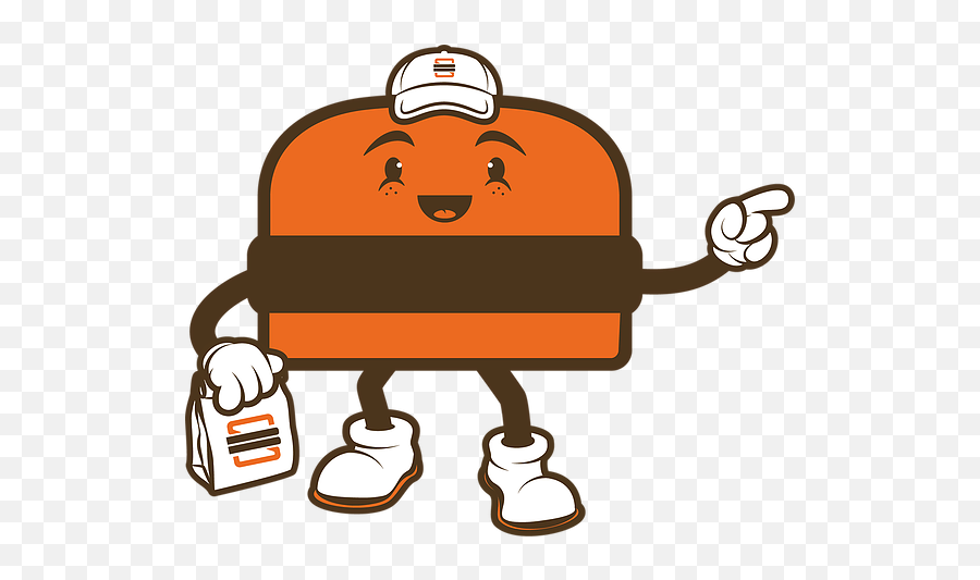 Square Burger - Clip Art Png,Cartoon Burger Png