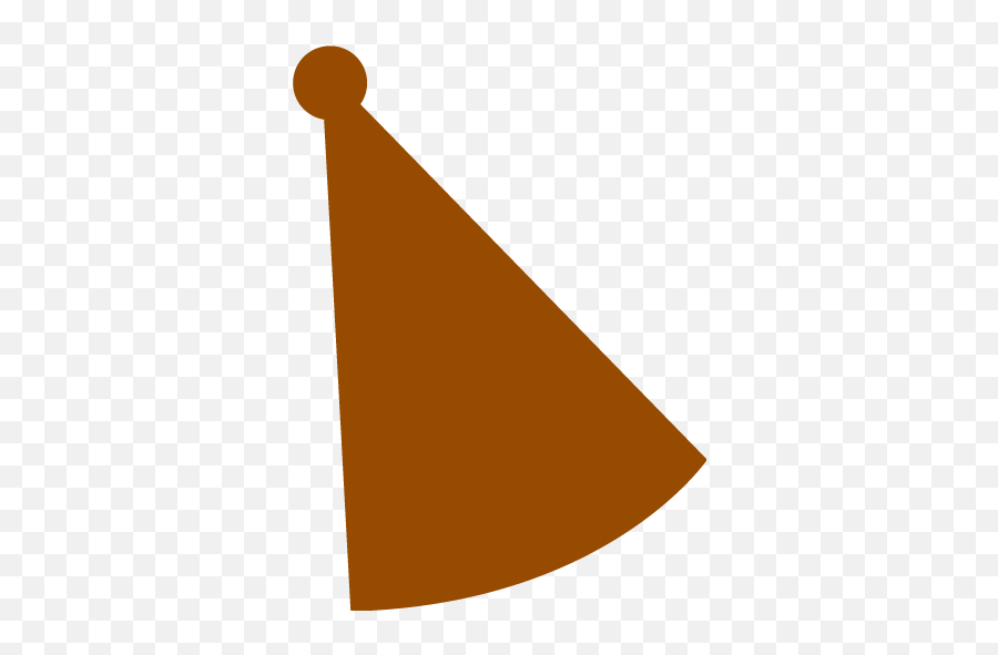 Brown Party Hat 2 Icon - Free Brown Party Icons Png Party Hats Red,Party Icon Transparent