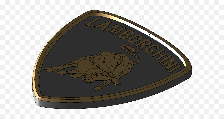 Lamborghini Logo 3d Cad Model Library Grabcad - Wood Carved Logo Lamborghini Png,Lamborghini Icon