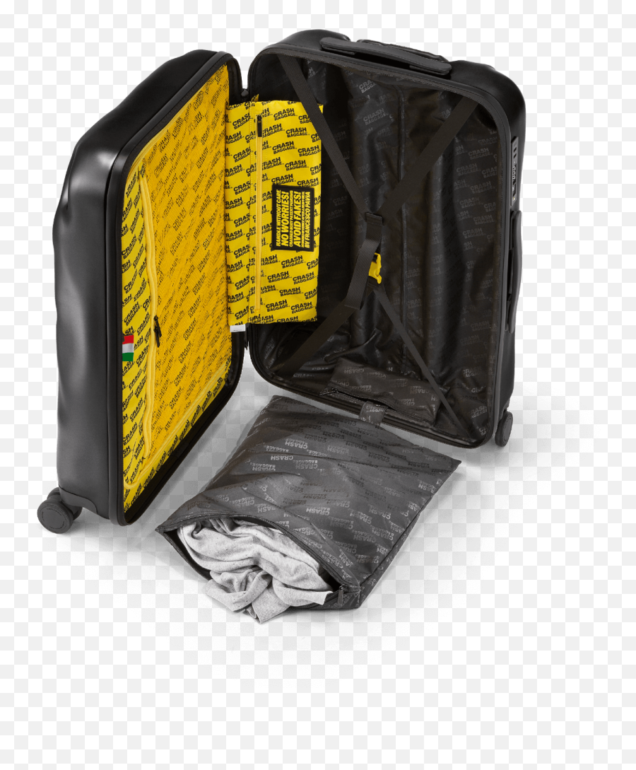Icon Black Medium Suitcase - Inside Crash Baggage Png,Icon C??i