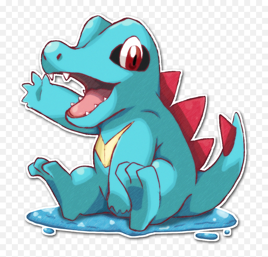 Totodile - Cute Totodile Pokemon Png,Totodile Png