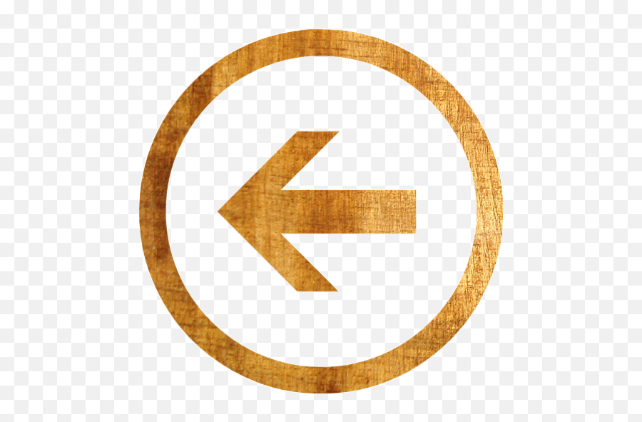 Light Wood Left Round Icon - Free Light Wood Arrow Icons Dot Png,Click Arrow Icon
