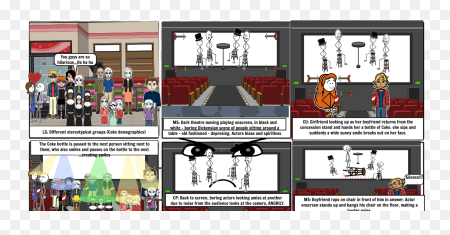 Coca - Cola Story Board Storyboard By Soph 339321 Png Storyboard For Coca Cola Advert,Person Sitting Back Png