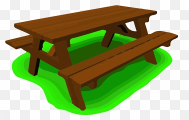 Family Clipart Picnic Table - Picnic Area Png,Picnic Table Png