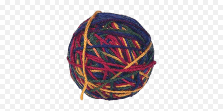 Ball Of Coloured Wool Transparent Png - Yarn Ball,Yarn Ball Png