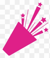 Barbie Pink Confetti 3 Icon - Trendy Stickers Blue Transparent Background png