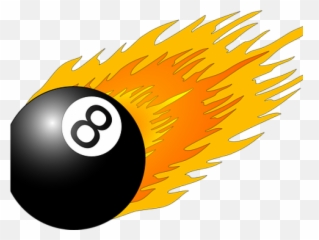 Pool Stick Png Cli - Flames Clip Art