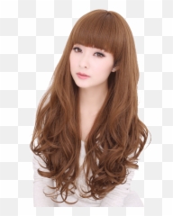 Wig Female Long Curly Hair Large Wave Network Red - Lace Wig Png,Wave Hair Png