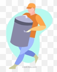 Garbage Man Royalty Free Vector Clip Art Illustration - Illustration Png,Garbage Png