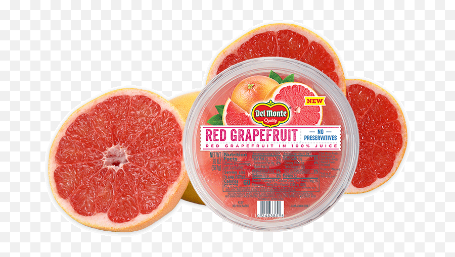 Red Grapefruit In Juice 20oz Bowl - Grapefruit Del Monte Fruit Cups Png,Grapefruit Png