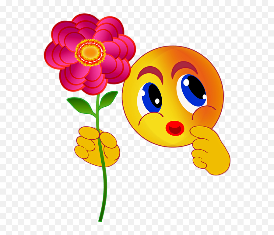 Flower Emoji Icons - Emoticon Flor Full Size Png Download Emoticon Flor,Flower Emoji Png