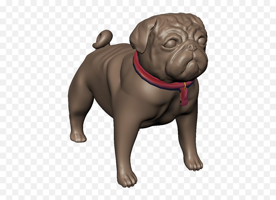 Pug 3d Model - Pug Png,Pug Png