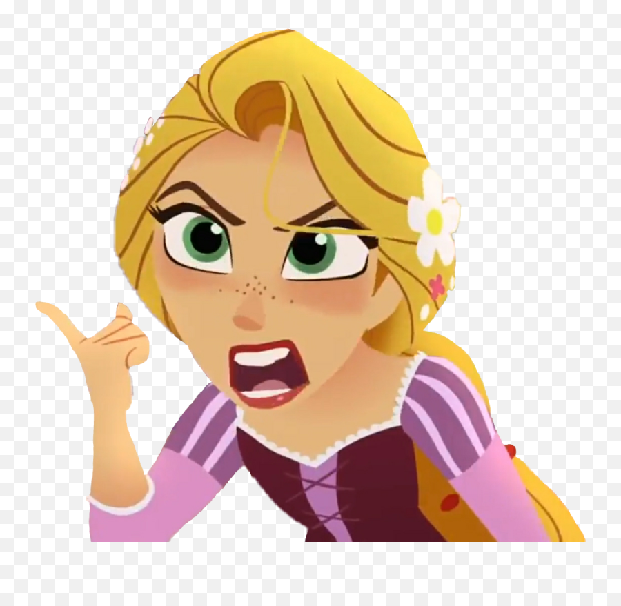 Download Hd Raps Yelling - Tangled The Series Transparent Rapunzel Mad Tangled Adventure Png,Yelling Png