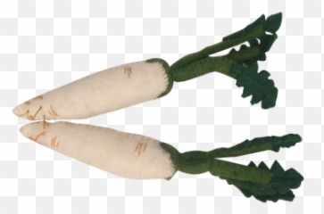 White Radish Vegetable Felt Play Food By Papoose - Felt Radish Png,Radish Png