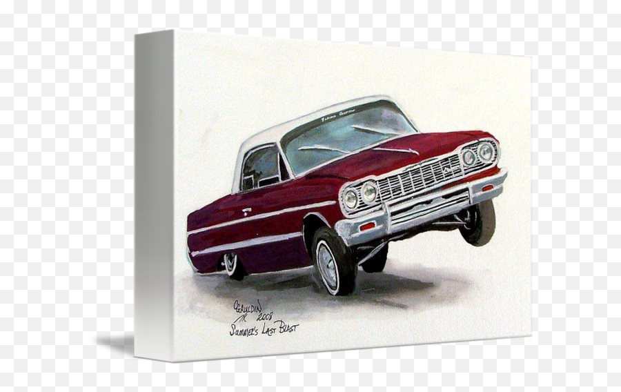 Classic Carlowrider By Carol Gauldin - Lowrider Arte Drawings Png,Lowrider Png