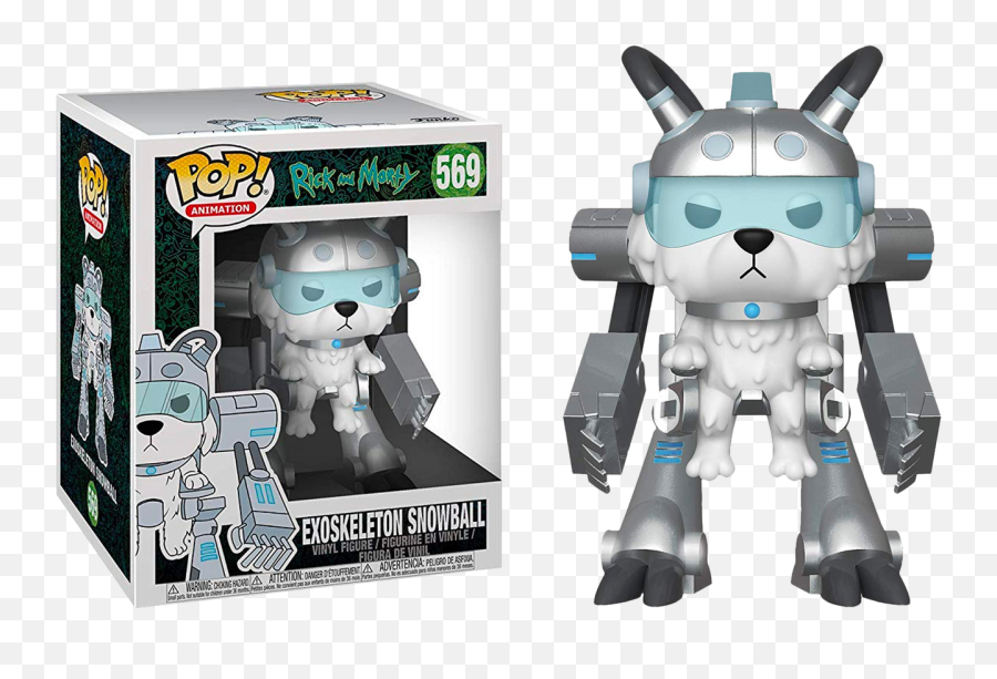 Rick And Morty - Snowball In Exoskeleton Suit Super Sized 6u201d Pop Vinyl Figure Funko Pop Rick And Morty Exoskeleton Snowball Png,Snowball Png