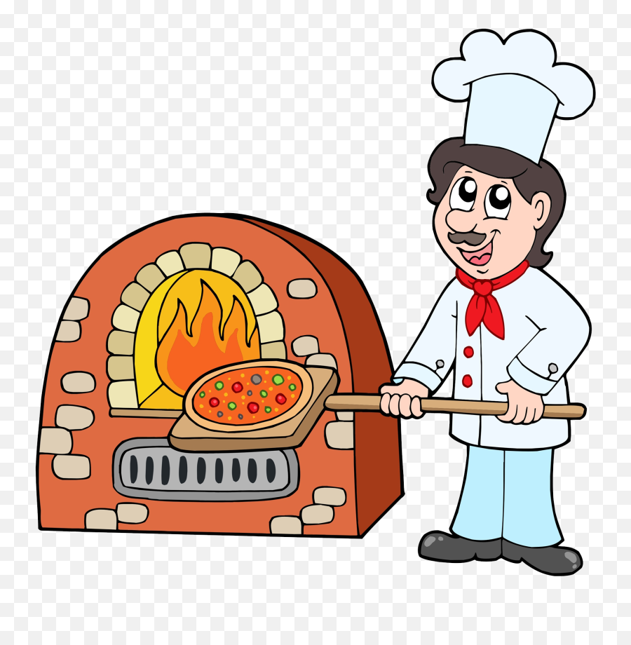 Pizza Baking Chef Transprent - Pizza Cook Png,Pizza Clipart Transparent