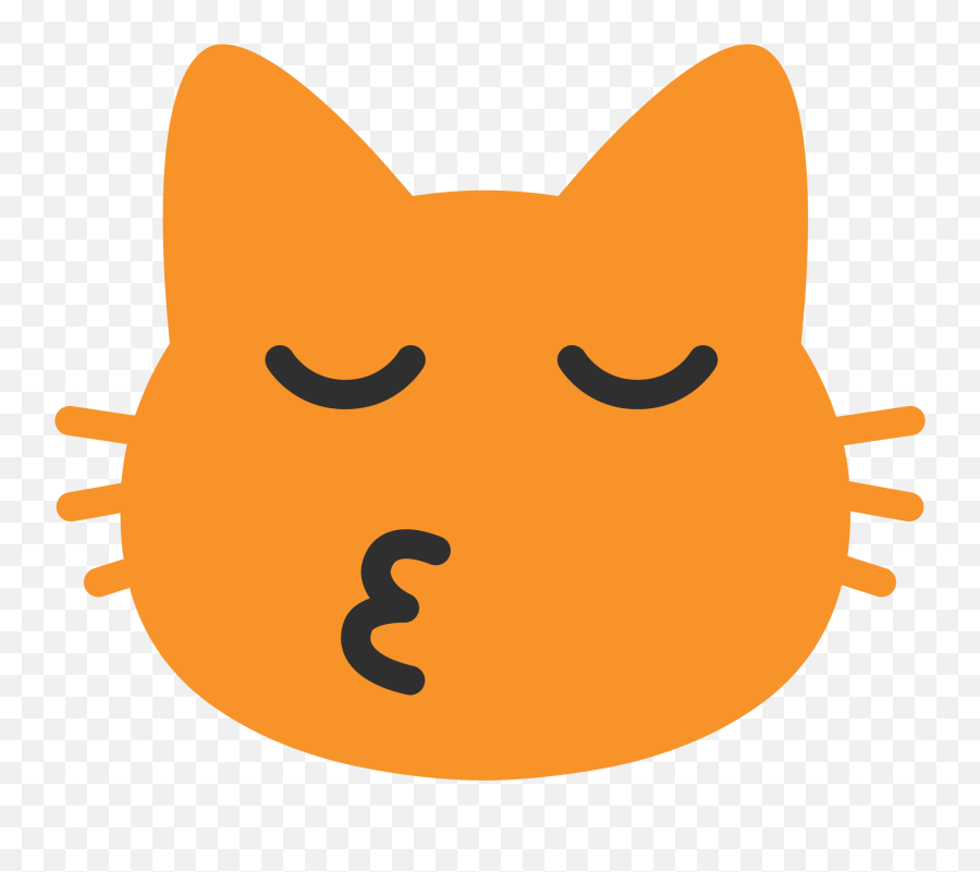 Kissing Cat Emoji Png Image - Android Cat Emoji Png,Cat Emoji Png