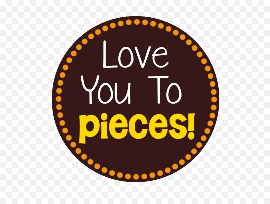 Love You To Pieces Free Printable Tag - Love You To Pieces Reeses Pieces Printable Png,Reeses Pieces Logo