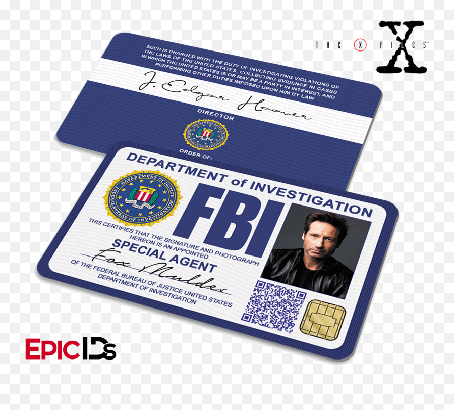 Fox Mulder Fbi Special Agent Id Png X - files Logo