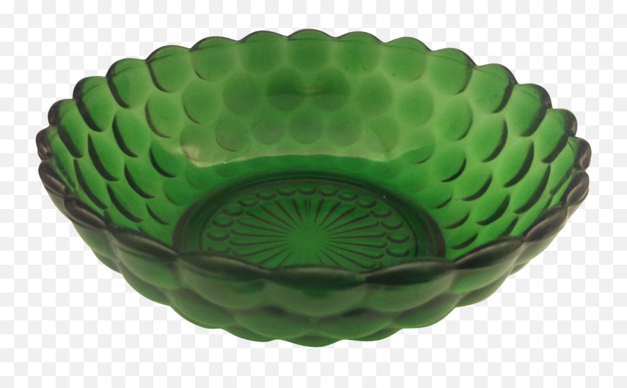 Forest Green Bubble Cereal Bowl Anchor Hocking 5 14 - Bowl Bowl Png,Cereal Bowl Png