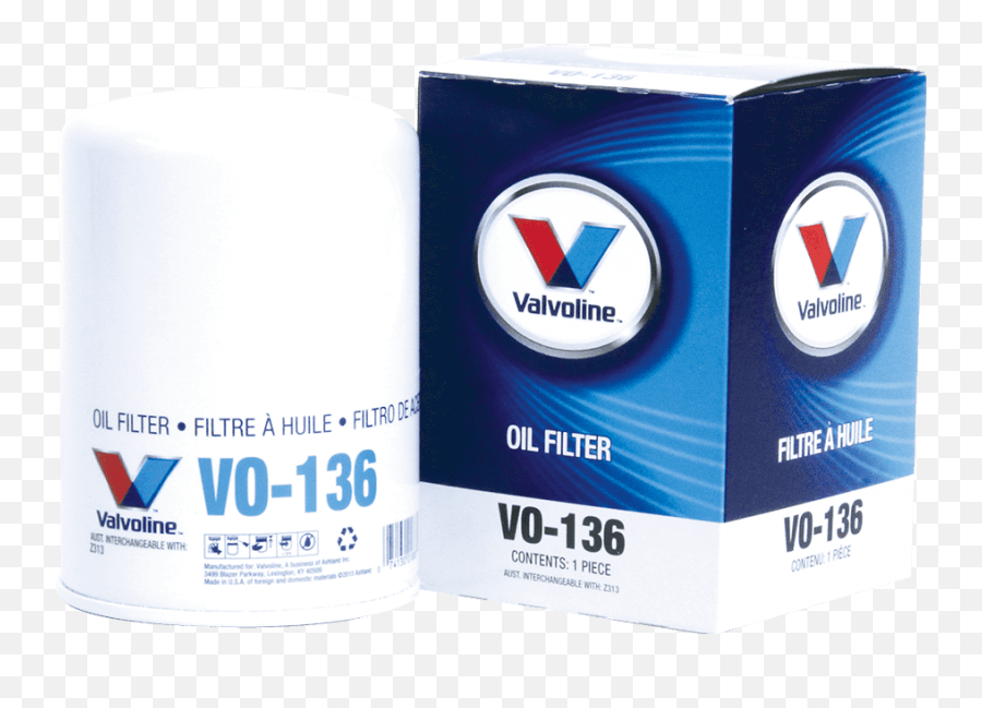 Vo - 136 Oil Filter Valvoline Filters Cylinder Png,Valvoline Logo Png