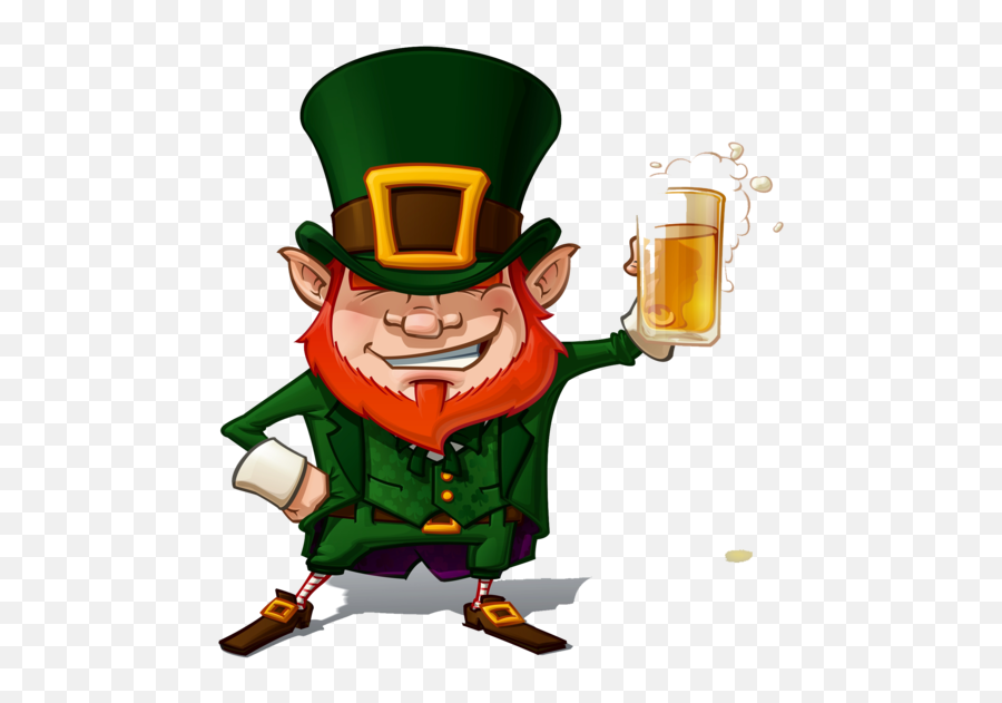 Cartoon Saint Patricks Day Irish People Leprechaun For St - Leprechaun Png,Leprechaun Hat Transparent