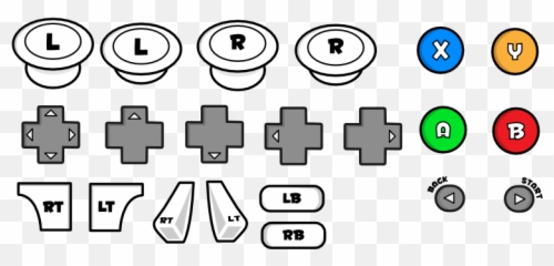 Download Hd Xbox 360 Icon Opengameart - Xbox Controller Dot Png,Xbox Logo Transparent Background