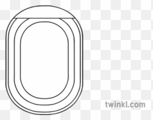 Aeroplane Window Playdough Mat Airport Roi Ks1 - Line Art png