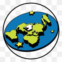 The Flat Earth Society Logo - Png