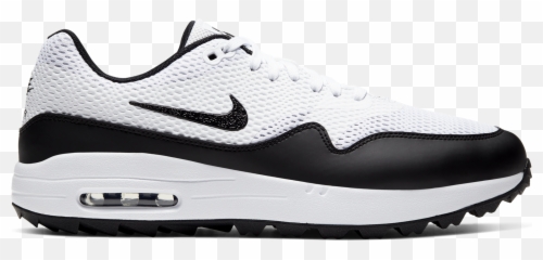 Air Max 1 G Menu0027s Golf Shoe - WhiteBlack Nike png