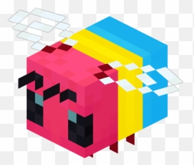 Pan Minecraft Bee I Saw - Minecraft Bee Stickers Png,Pansexual Flag Icon
