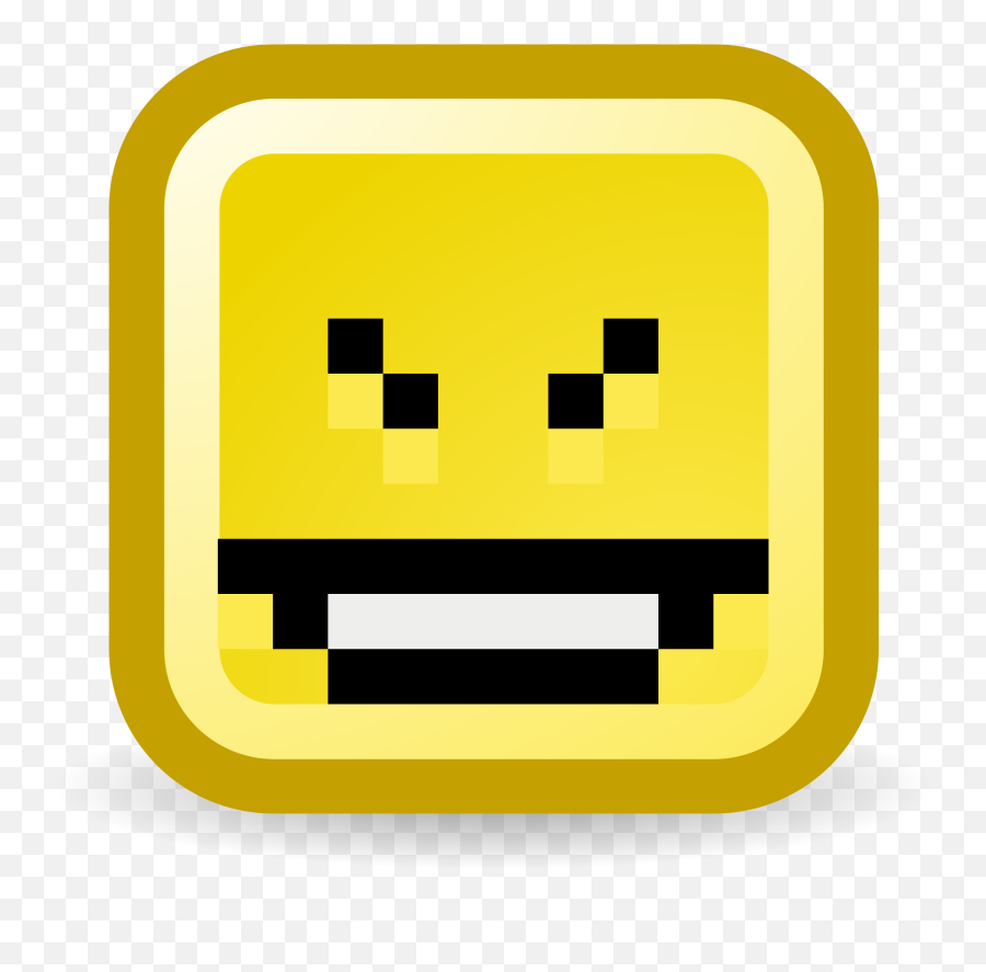 Download This Free Icons Png Design Of Evil Face Image - Pixel Smile,Square Face Icon