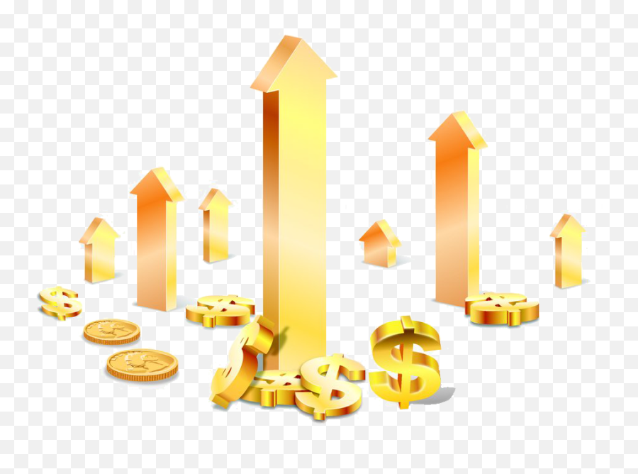 Download Free Gold Dollar Illustration Economic Growth - Vertical Png,Economic Development Icon