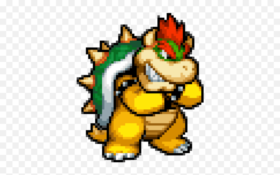 Sprites Png Banner Library Download - Mario And Luigi Inside Story Bowser Sprite,Bowser Png