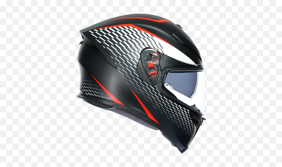 K5 S E2205 Multi - Thunder Matt Blackwhitered K5 S Thunder Png,Agv K3 Rossi Icon Helmet