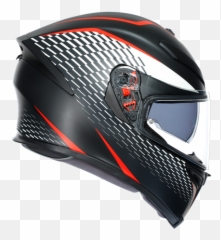 K5 S E2205 Multi - Thunder Matt Blackwhitered K5 S Thunder Png,Agv K3 Rossi Icon Helmet