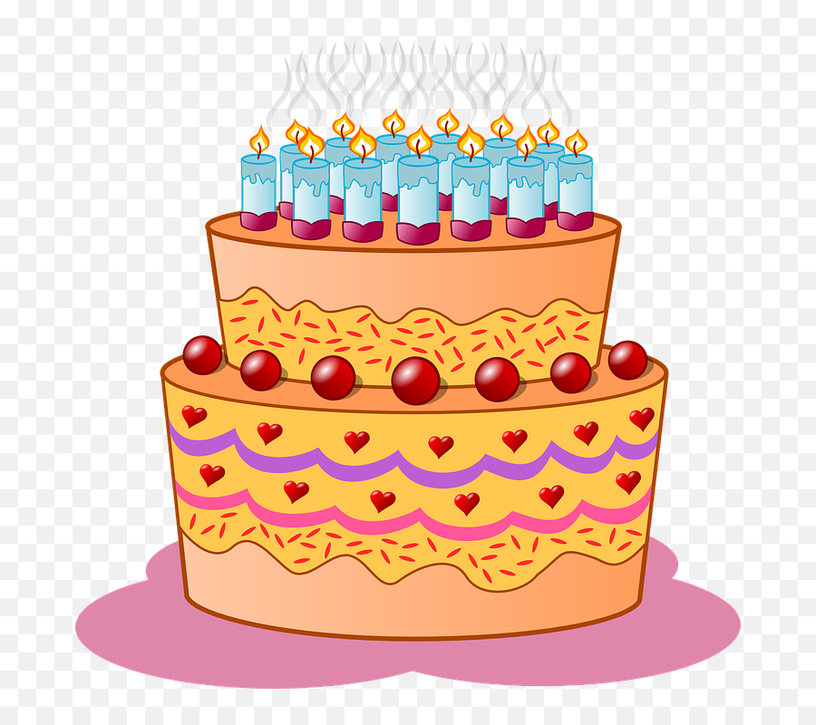 September Clipart Birthday Cake - Birthday Cake Clip Art Png,Birthday Cake Transparent Background