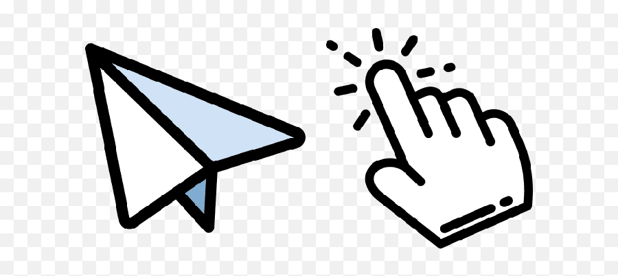 Telegram Cute Cursor - Cursor Png Hand Red,How To Change Pointer Icon