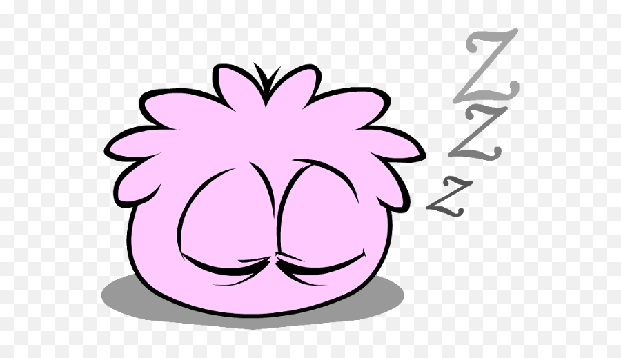 Pink Puffle Sleeping - Club Penguin Pink Puffle Png,Sleeping Png