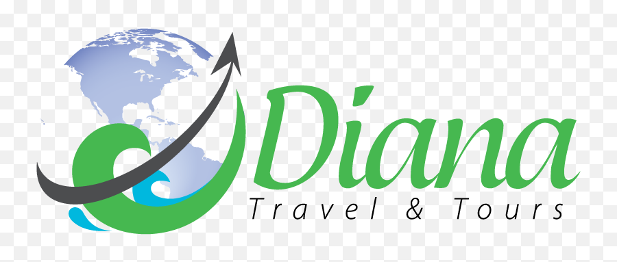 Diana Travel Tours Logo - World Map Png,Travel Logo