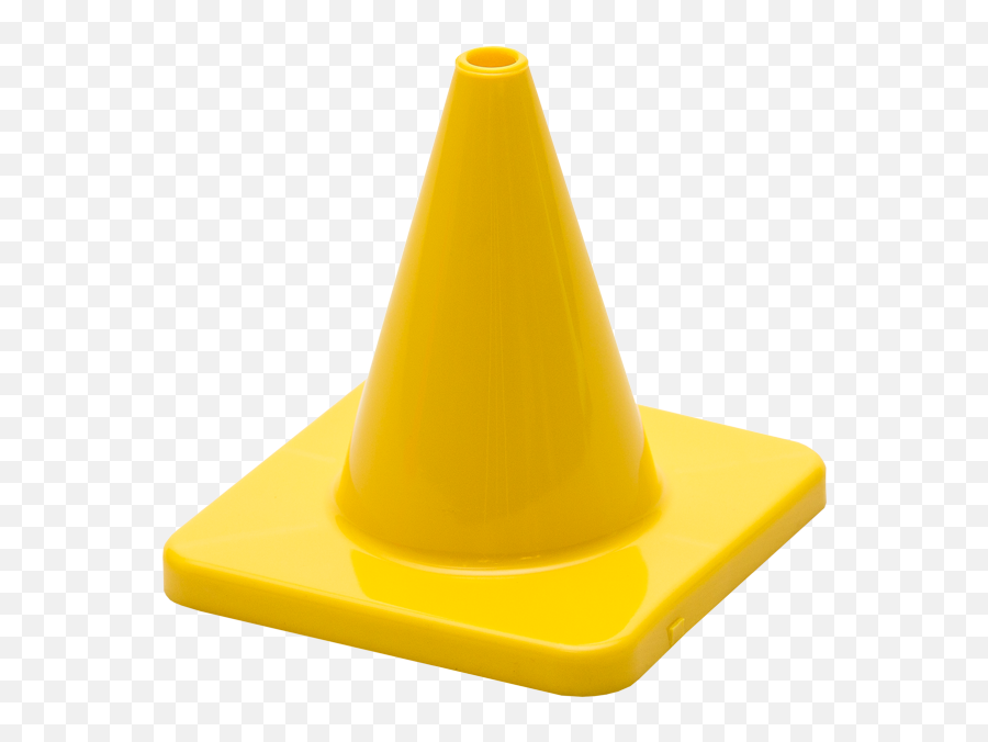 Traffic Cone 100mm Yellow Plain - Delineation Hivis Mining Plastic Png,Traffic Cone Png